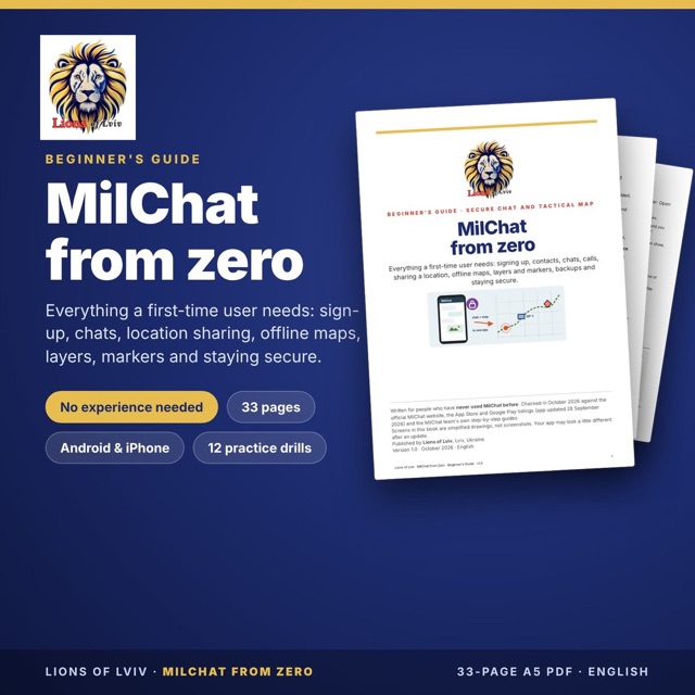 MilChat from Zero handbook cover